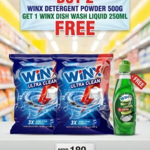 Buy 2 Winx Detergent Powder 500g Get 1 Winx Dish Wash 250 ml Free